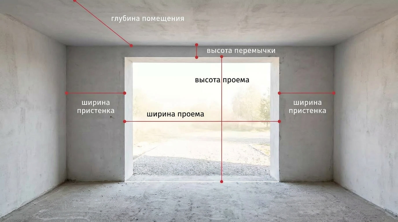 Замер ширины и высоты проёма гаража перед установкой ворот